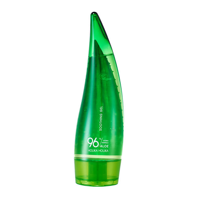 Holika Holika Aloe Hydro Formula 96% Beruhigendes Aloe Vera Feuchtigkeitsgel in 250 ml Flasche, weiches Gel mit Aloe Vera.