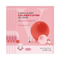 Round Lab V-Lifting Kollagen-Gelmaske, 10 g, 4 Stück, feuchtigkeitsspendende Gesichtsmaske mit Camellia-Extrakt und Collagen.