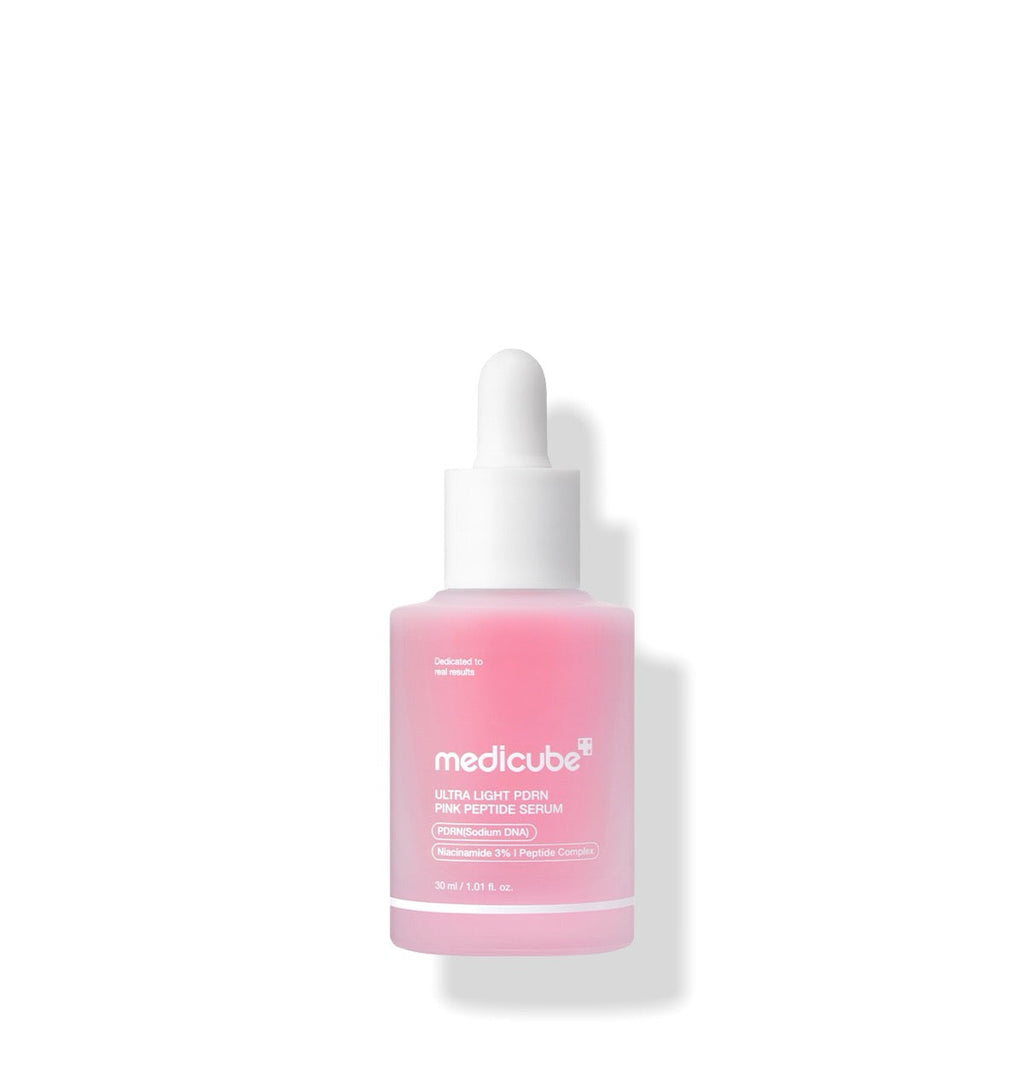 medicube Ultra Light PDRN Pink Peptide Serum in 30 ml Flasche, leichtes Hautserum mit PDRN und Peptiden, für frische Haut