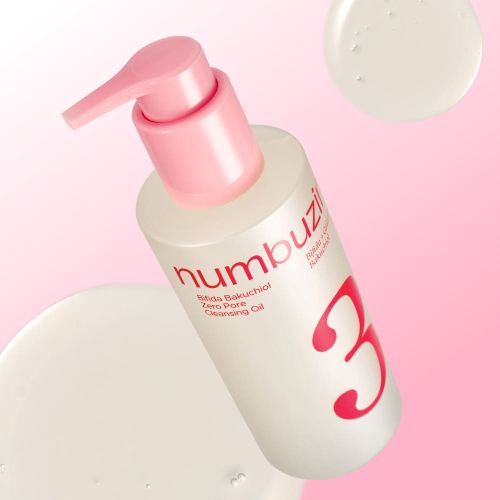 Numbuzin No.3 Bifida Bakuchiol Zero Pore Reinigungsöl, 200 ml, flüssiges Reinigungsöl mit Enzymen für porenfreie Haut