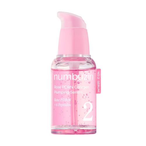 Numbuzin No.2 Rose PDRN Collagen Serum in 30 ml, ein Volumen-Serum mit Rosen-Kollagen und PDRN für die Haut.