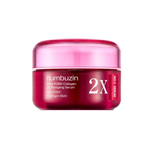 Numbuzin No.2 Rose PDRN Collagen 2X Serum in 30 ml Flasche, konzentriertes Volumen-Serum mit Rosenextrakt und PDRN für die Haut.