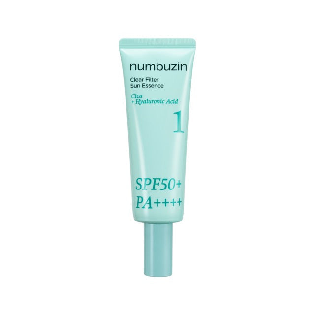 Numbuzin No.1 Clear Filter Sun Essence, leichtes Sonnenschutz-Serum mit SPF50+ PA++++, 50 ml, mit Centella.