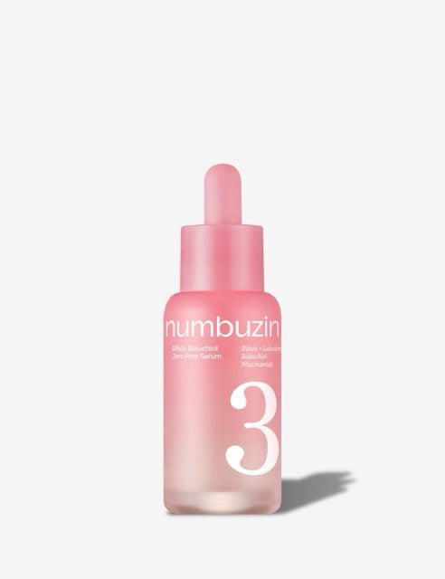 Numbuzin No.3 Bifida Bakuchiol Zero Pore Serum, Porenverfeinerndes Serum mit Bifida und Bakuchiol, 30 ml
