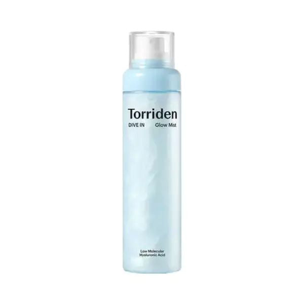 Torriden DIVE IN Glow Mist, feuchtigkeitsspendender Gesichtsspray mit Glow-Boost, 120 ml, in Sprayflasche auf weißem Hintergrund