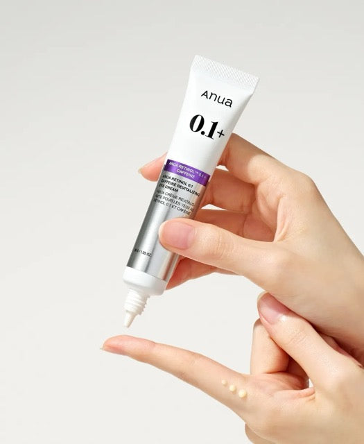 Anua Retinol 0.1 Caffeine Augencreme in 30 g, revitalisierende Augencreme zur Pflege und Belebung der Augenpartie.