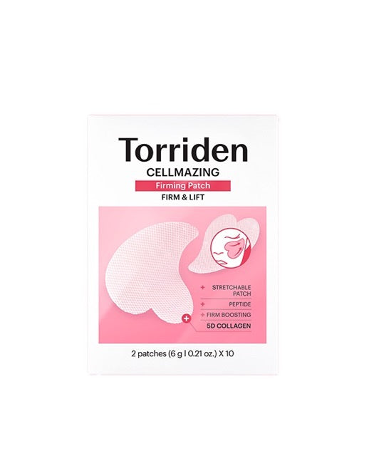 Torriden CELLMAZING Straffende Lifting-Patches für Hals und Falten, 10 Stück, hautnahe Anwendung, natürliche Hautstraffung