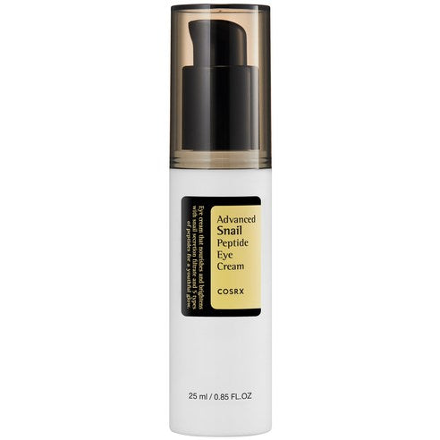 COSRX Advanced Snail Peptide Augencreme mit Schneckenschleim und Peptiden in 25 ml, für strahlende und gepflegte Augenpartie
