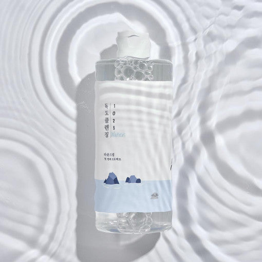 Rundes Lab 1025 Dokdo Reinigungswasser, sanftes Gesichtswasser mit Tiefseewasser, 400 ml, flüssige Reinigung für die Haut