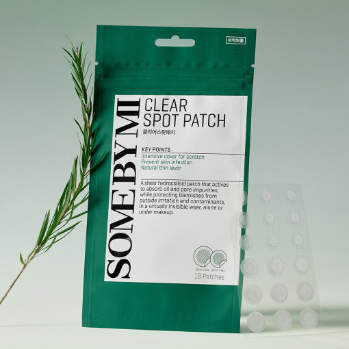 SOME BY MI Clear Spot Patch, unsichtbarer Pickelplaster gegen Unreinheiten, 18 Stück, auf der Haut sichtbar