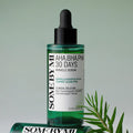 SOME BY MI AHA BHA PHA 30 Days Miracle Serum, anti-Akne Peeling-Serum mit Teebaum, 50 ml, Flasche auf weißem Hintergrund