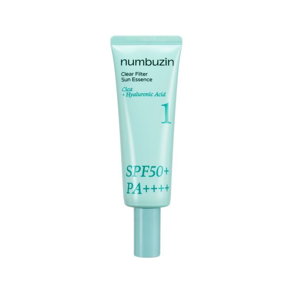 Numbuzin No.1 Pure Full Calming Water Sunscreen, beruhigende Sonnenschutzcreme mit SPF50+ in 50 ml, feuchtigkeitsspendend und sanft