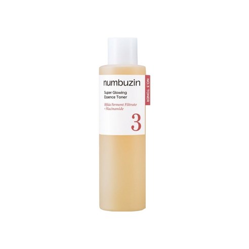 Numbuzin No.3 Super Glowing Essence Toner mit fermentierter Glow-Essence, 200 ml, flüssiger Hautpflege-Toner für strahlende Haut