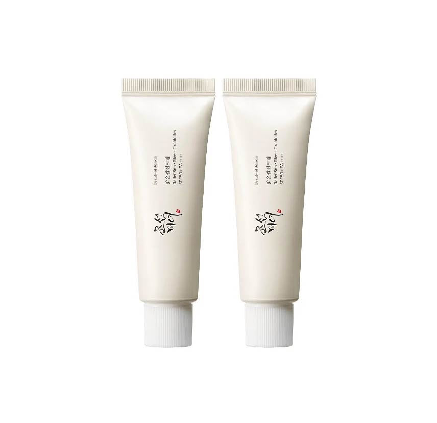 Beauty of Joseon Sonnencreme mit Reispuder und Probiotika, SPF50+ PA++++, Doppelpack, 2 x 50 ml, für Sonnenschutz und Hautpflege